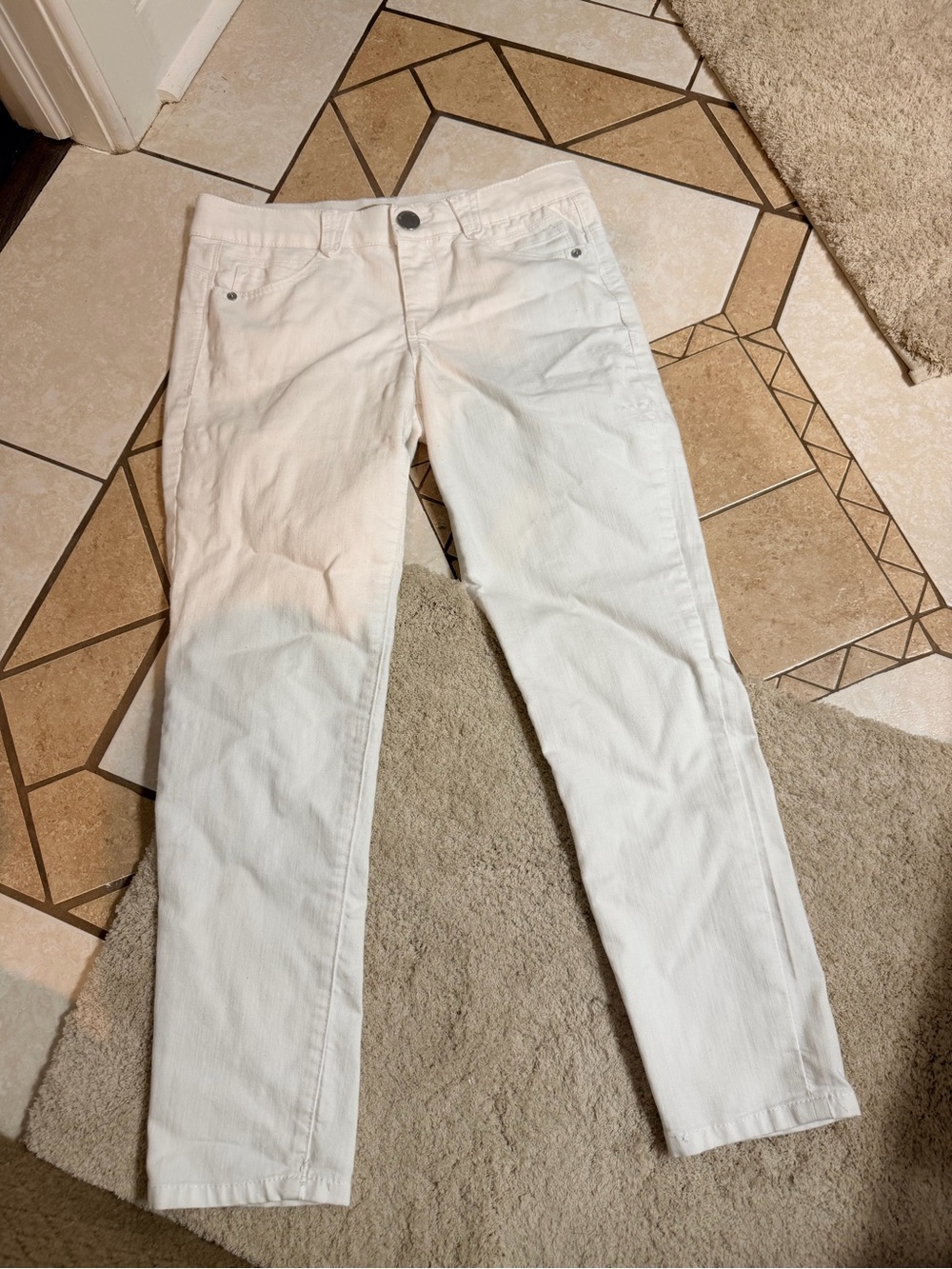 Democracy Ab Solution White Straight Leg Jeans Women’s Size 6